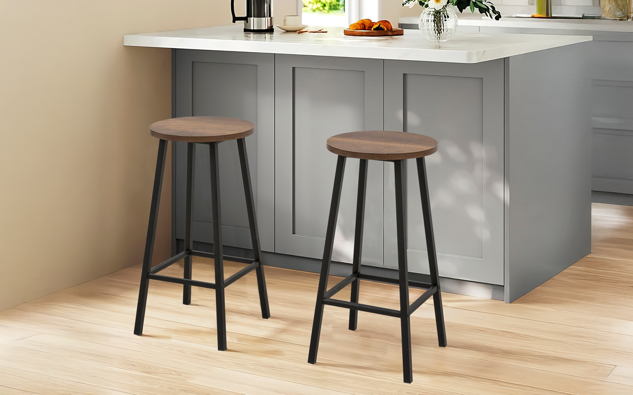 Scaun de bar Molar, negru  3